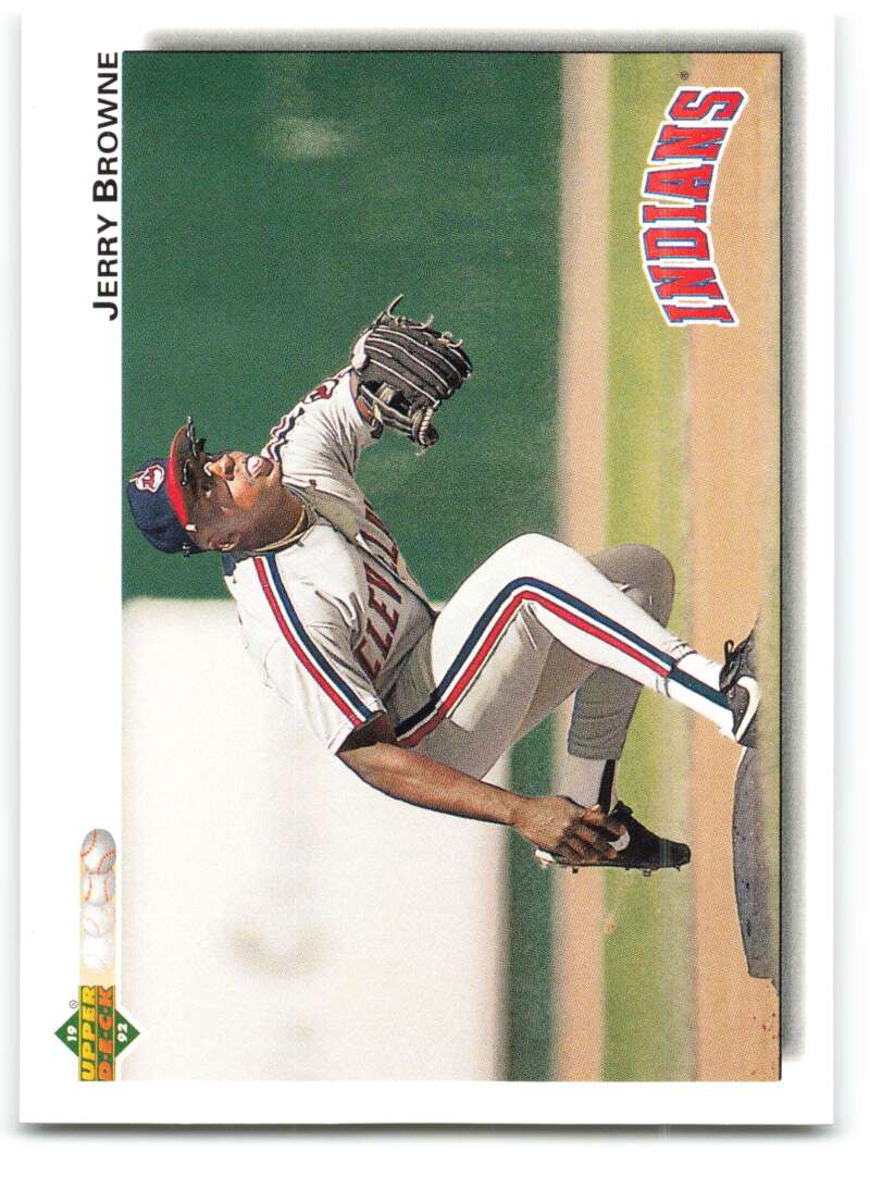 1992 Upper Deck #340 Jerry Browne  Cleveland Indians  Image 1