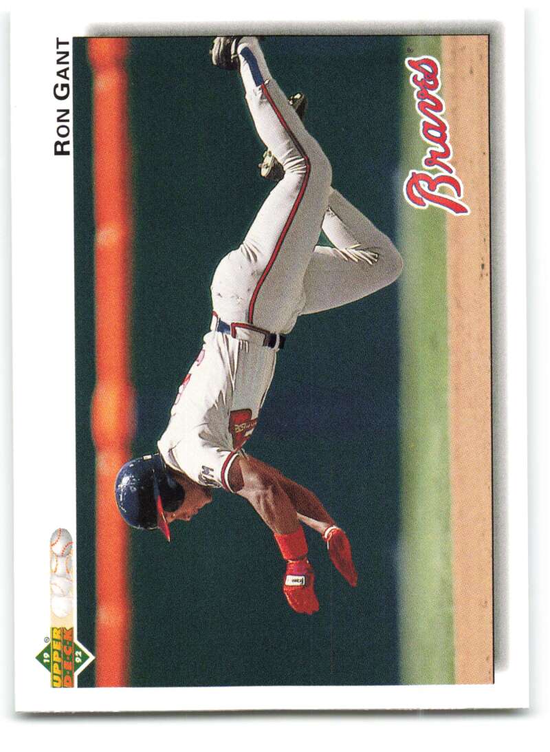 1992 Upper Deck #345 Ron Gant  Atlanta Braves  Image 1
