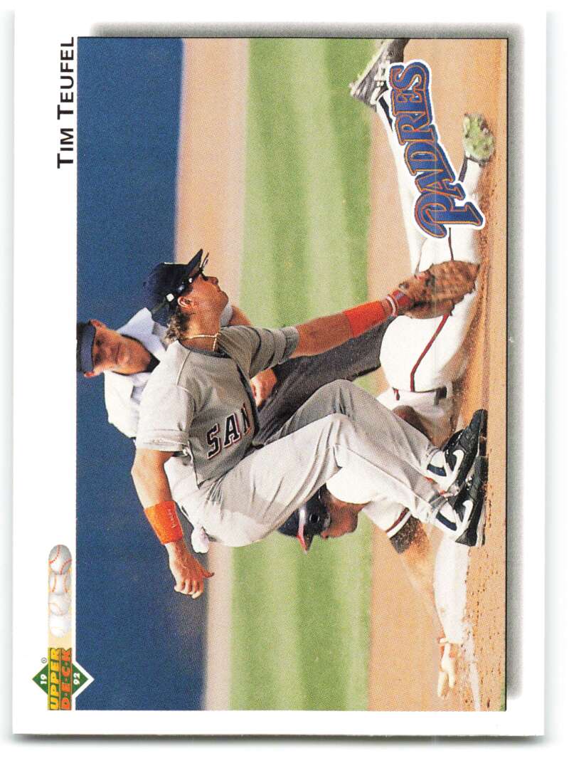 1992 Upper Deck #349 Tim Teufel  San Diego Padres  Image 1