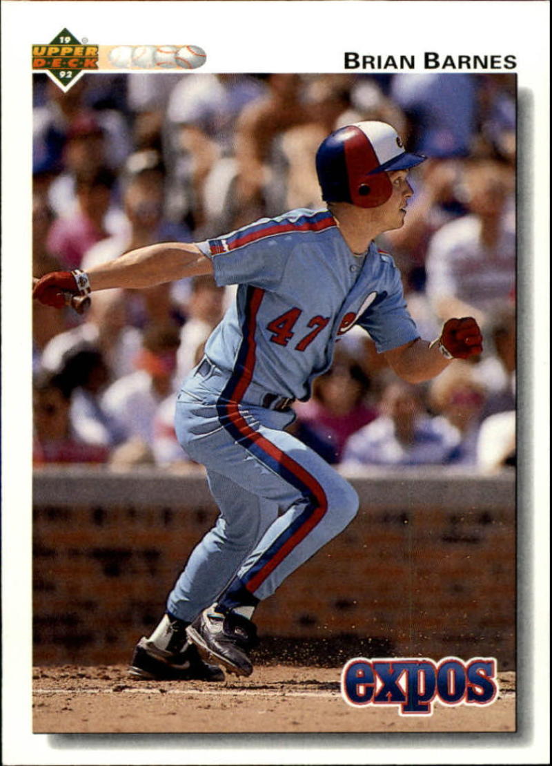 1992 Upper Deck #361 Brian Barnes  Montreal Expos  Image 1