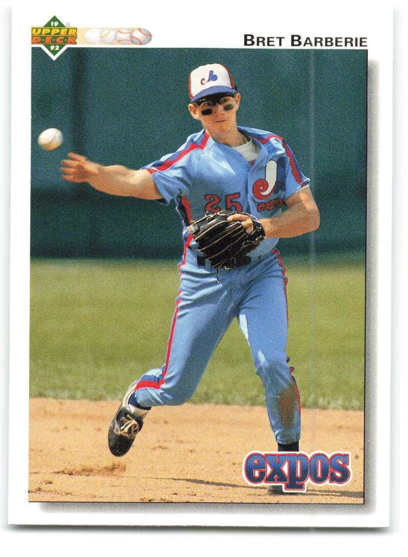 1992 Upper Deck #363 Bret Barberie  Montreal Expos  Image 1