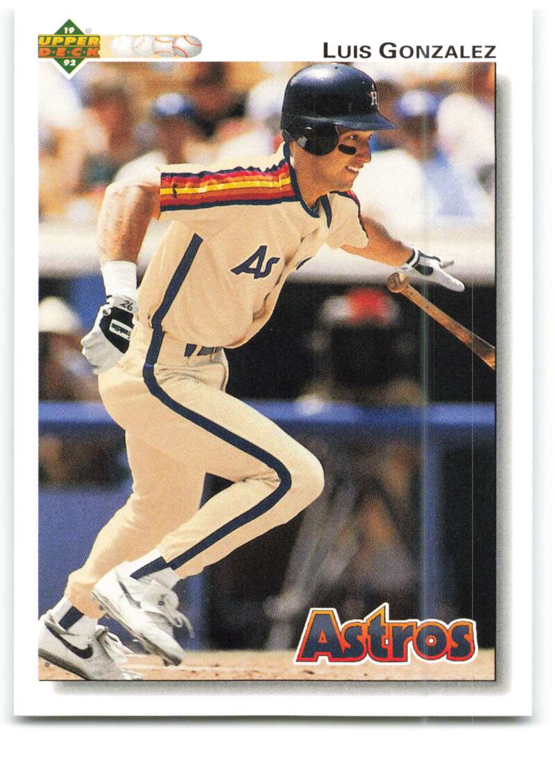 1992 Upper Deck #372 Luis Gonzalez  Houston Astros  Image 1