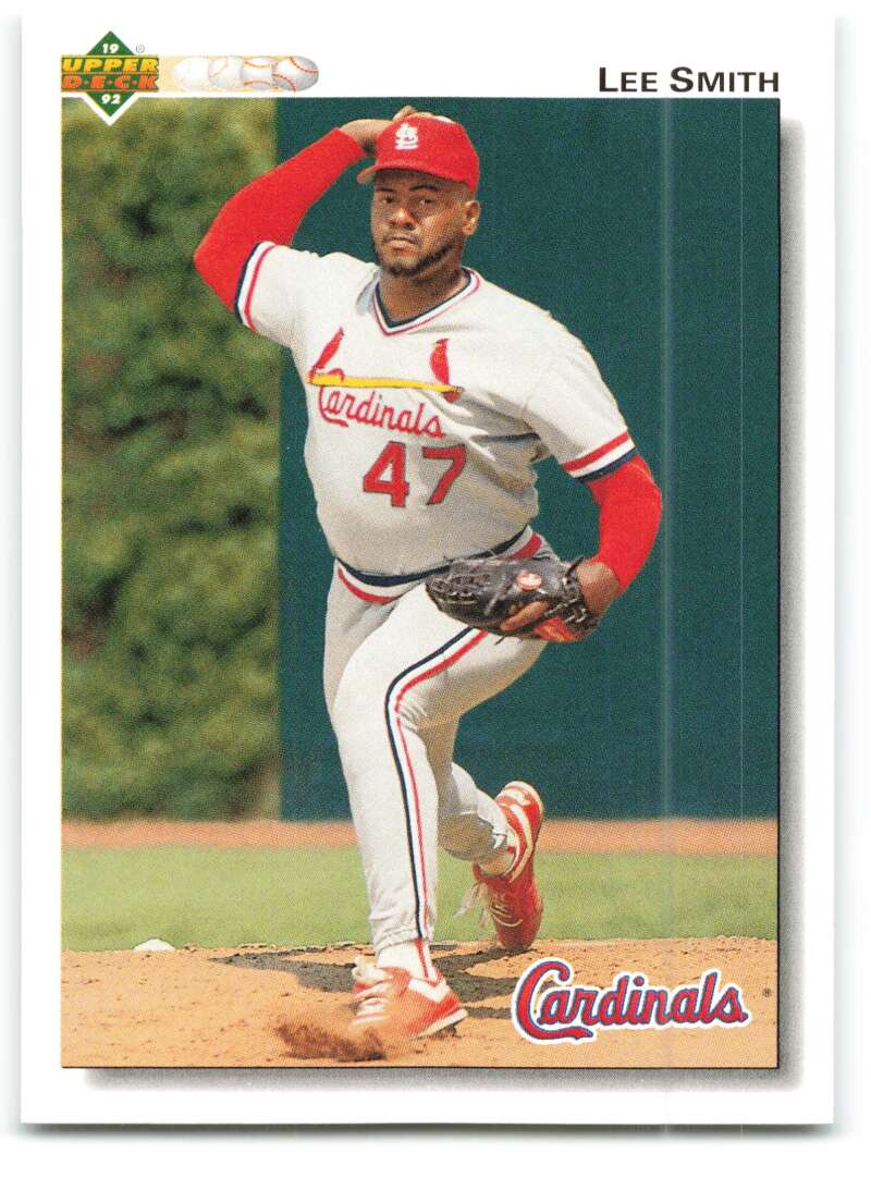 1992 Upper Deck #376 Lee Smith  St. Louis Cardinals  Image 1