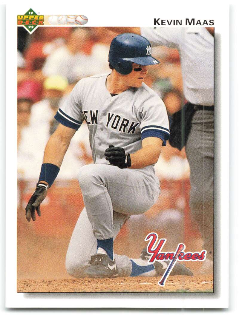 1992 Upper Deck #377 Kevin Maas  New York Yankees  Image 1