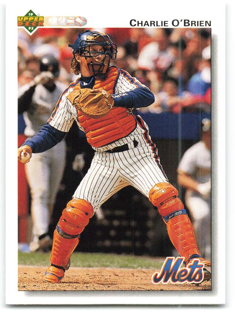 1992 Upper Deck #381 Charlie O'Brien  New York Mets  Image 1