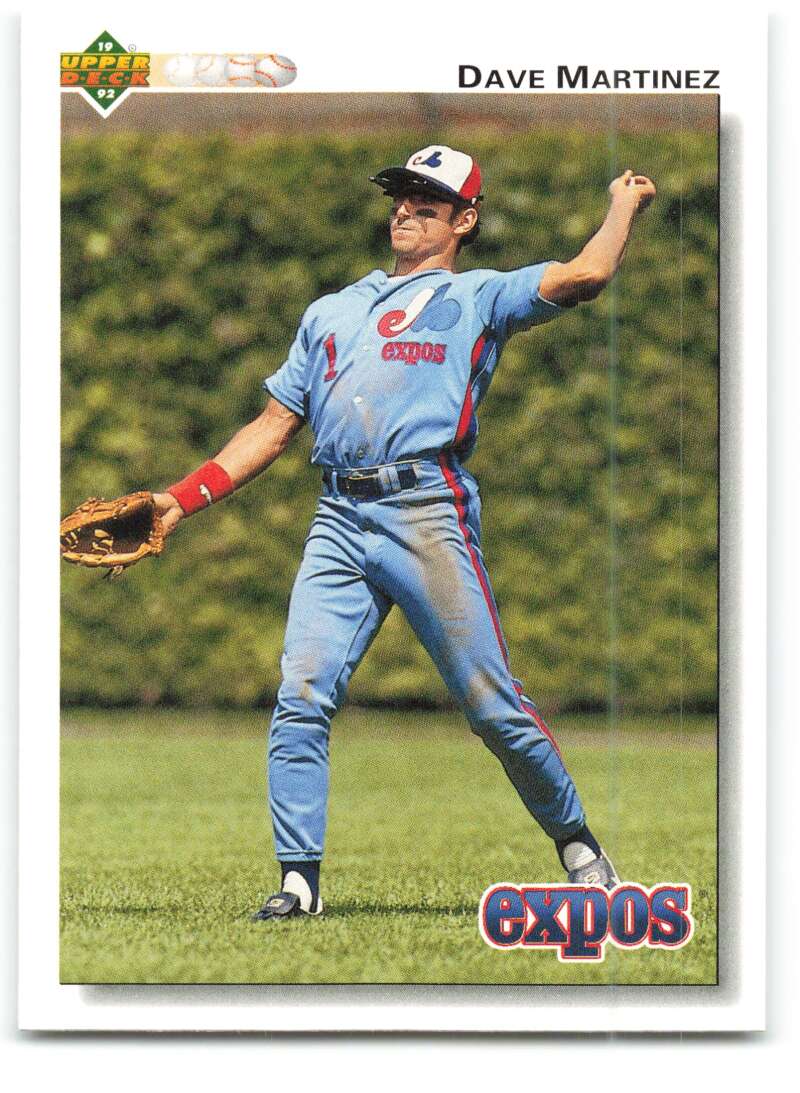 1992 Upper Deck #382 Dave Martinez  Montreal Expos  Image 1