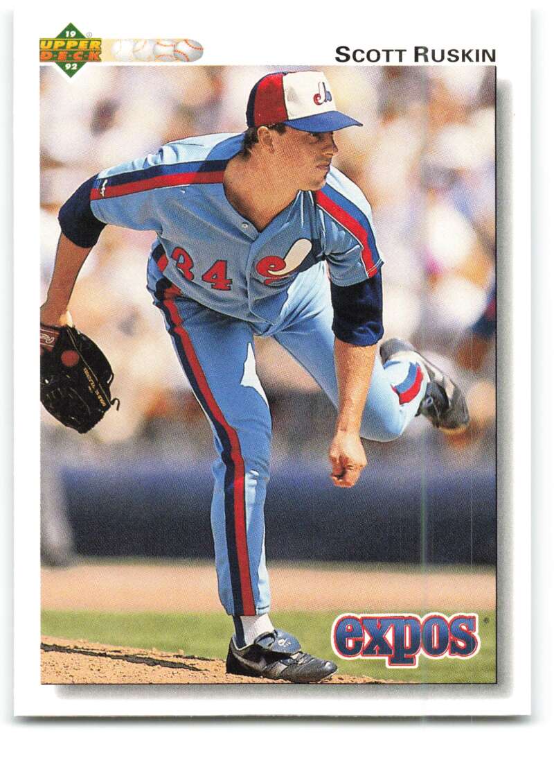 1992 Upper Deck #384 Scott Ruskin  Montreal Expos  Image 1