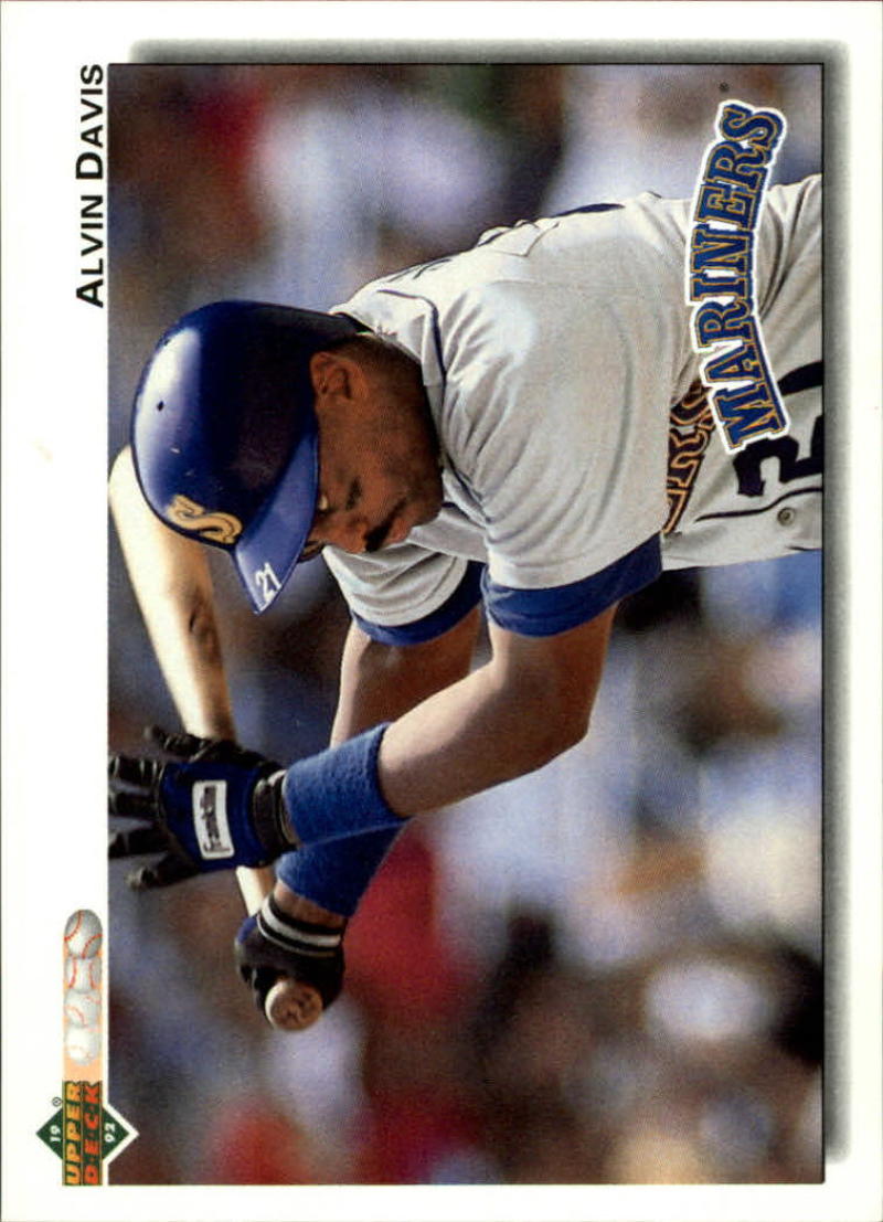 1992 Upper Deck #386 Alvin Davis  Seattle Mariners  Image 1