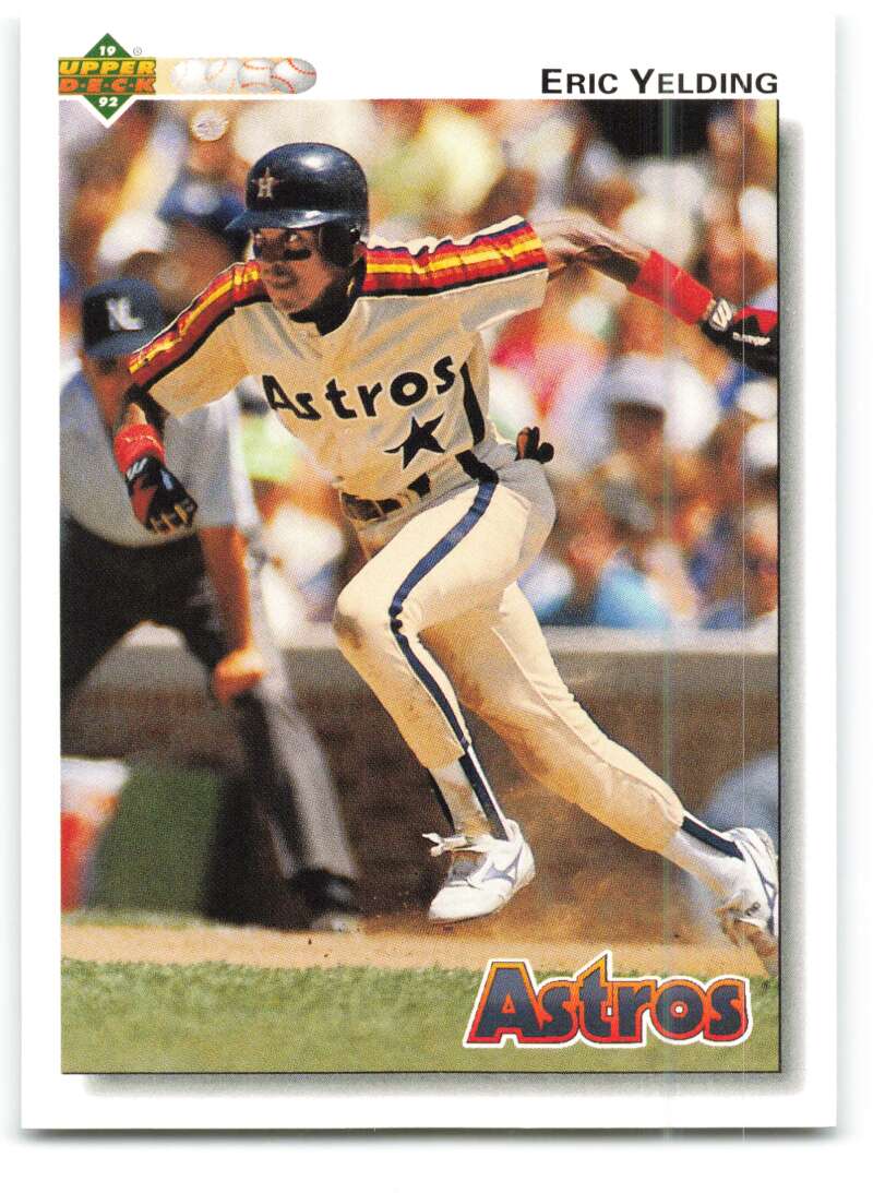 1992 Upper Deck #394 Eric Yelding  Houston Astros  Image 1