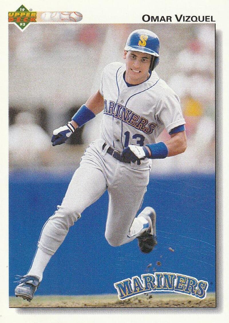 1992 Upper Deck #401 Omar Vizquel  Seattle Mariners  Image 1