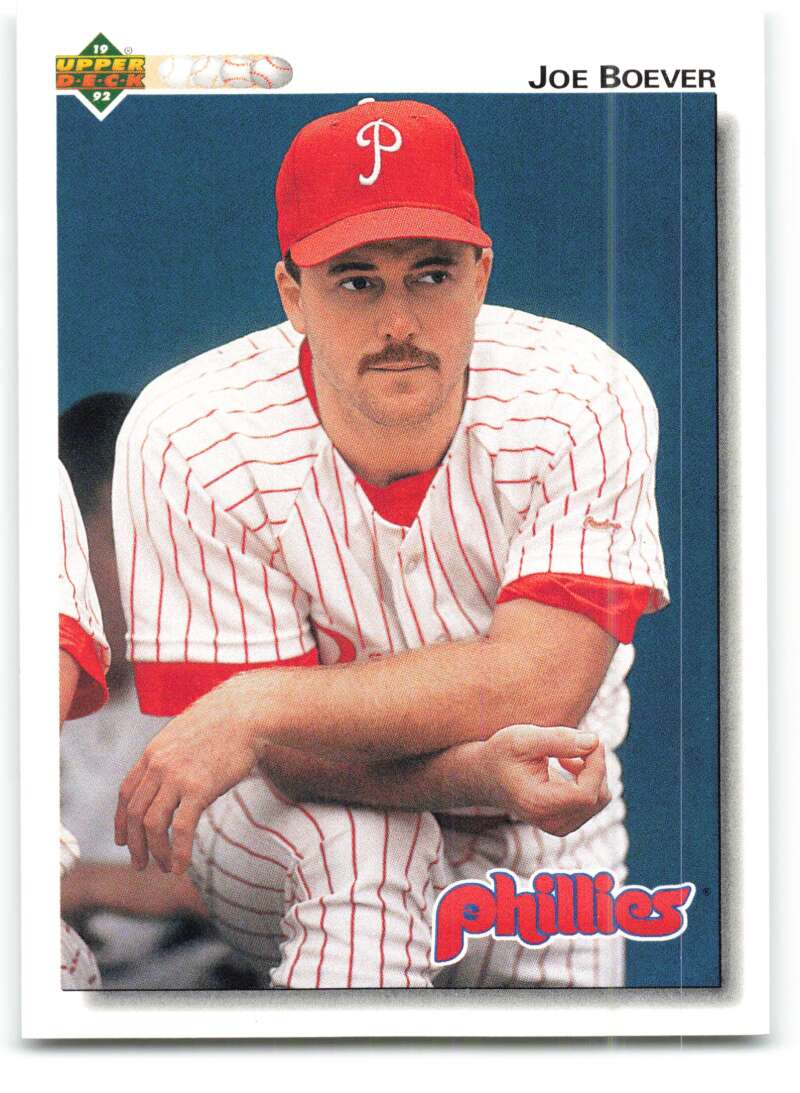 1992 Upper Deck #402 Joe Boever  Philadelphia Phillies  Image 1