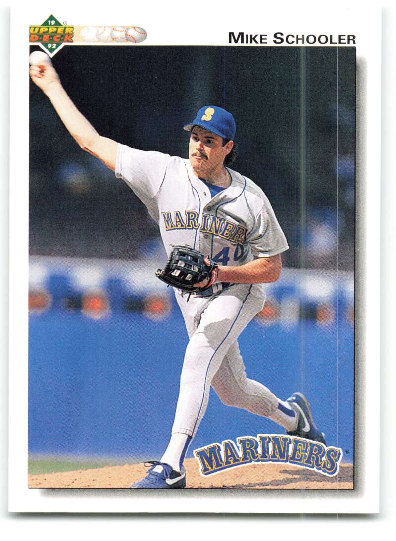1992 Upper Deck #405 Mike Schooler  Seattle Mariners  Image 1