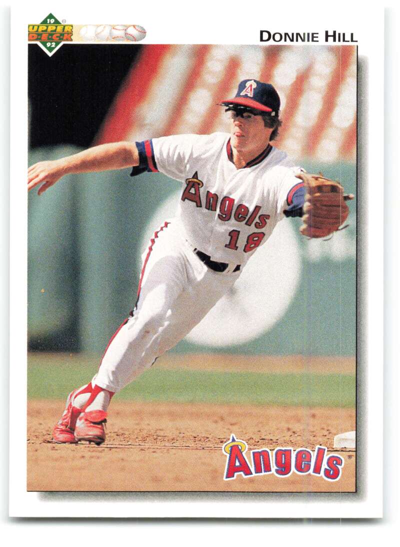 1992 Upper Deck #413 Donnie Hill  California Angels  Image 1