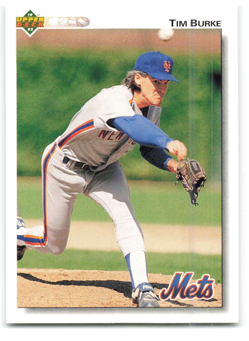 1992 Upper Deck #433 Tim Burke  New York Mets  Image 1
