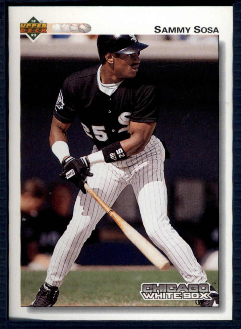 1992 Upper Deck #438 Sammy Sosa  Chicago White Sox  Image 1