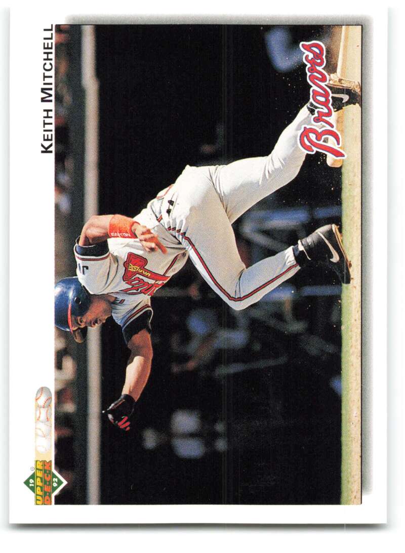 1992 Upper Deck #454 Keith Mitchell  Atlanta Braves  Image 1