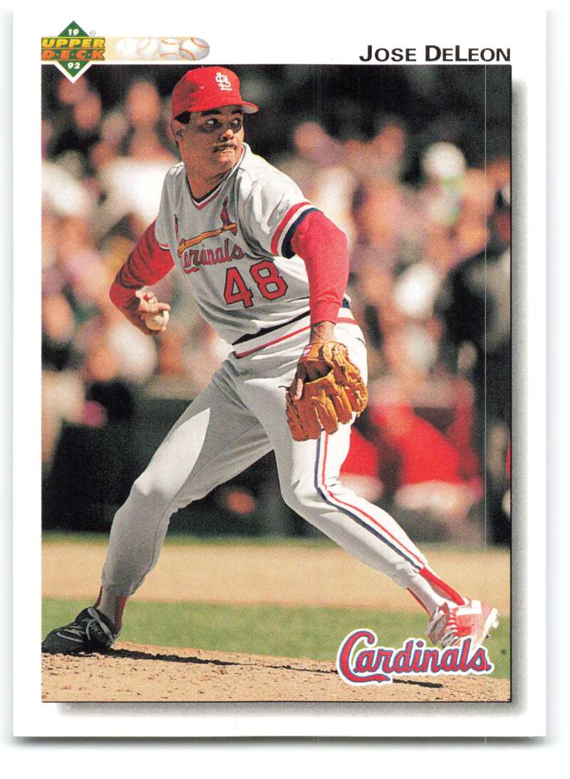 1992 Upper Deck #458 Jose DeLeon  St. Louis Cardinals  Image 1