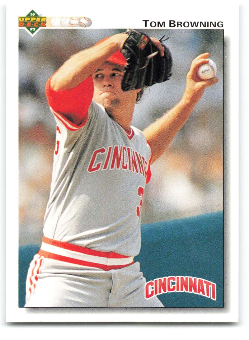 1992 Upper Deck #461 Tom Browning  Cincinnati Reds  Image 1