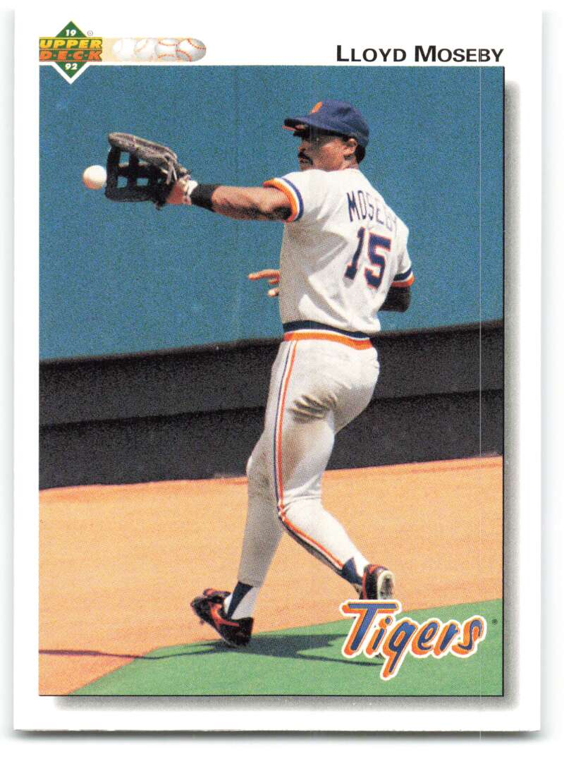 1992 Upper Deck #468 Lloyd Moseby  Detroit Tigers  Image 1