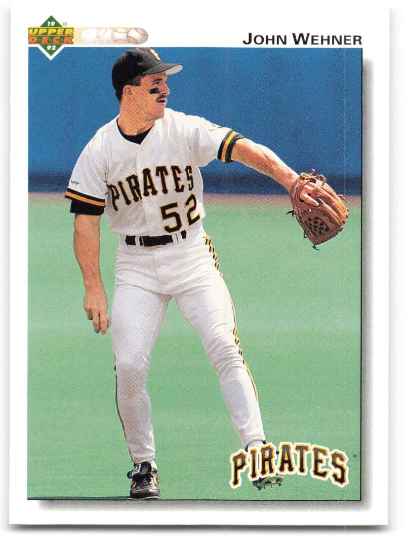 1992 Upper Deck #469 John Wehner  Pittsburgh Pirates  Image 1