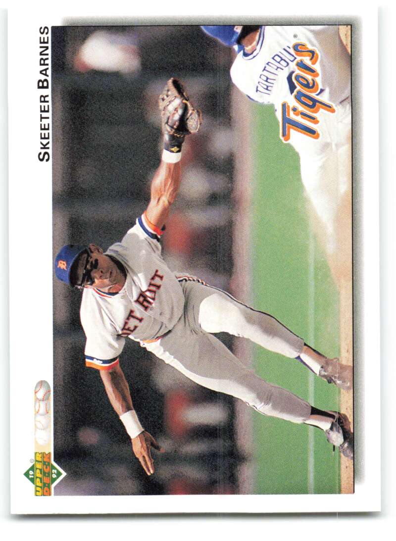 1992 Upper Deck #470 Skeeter Barnes  Detroit Tigers  Image 1