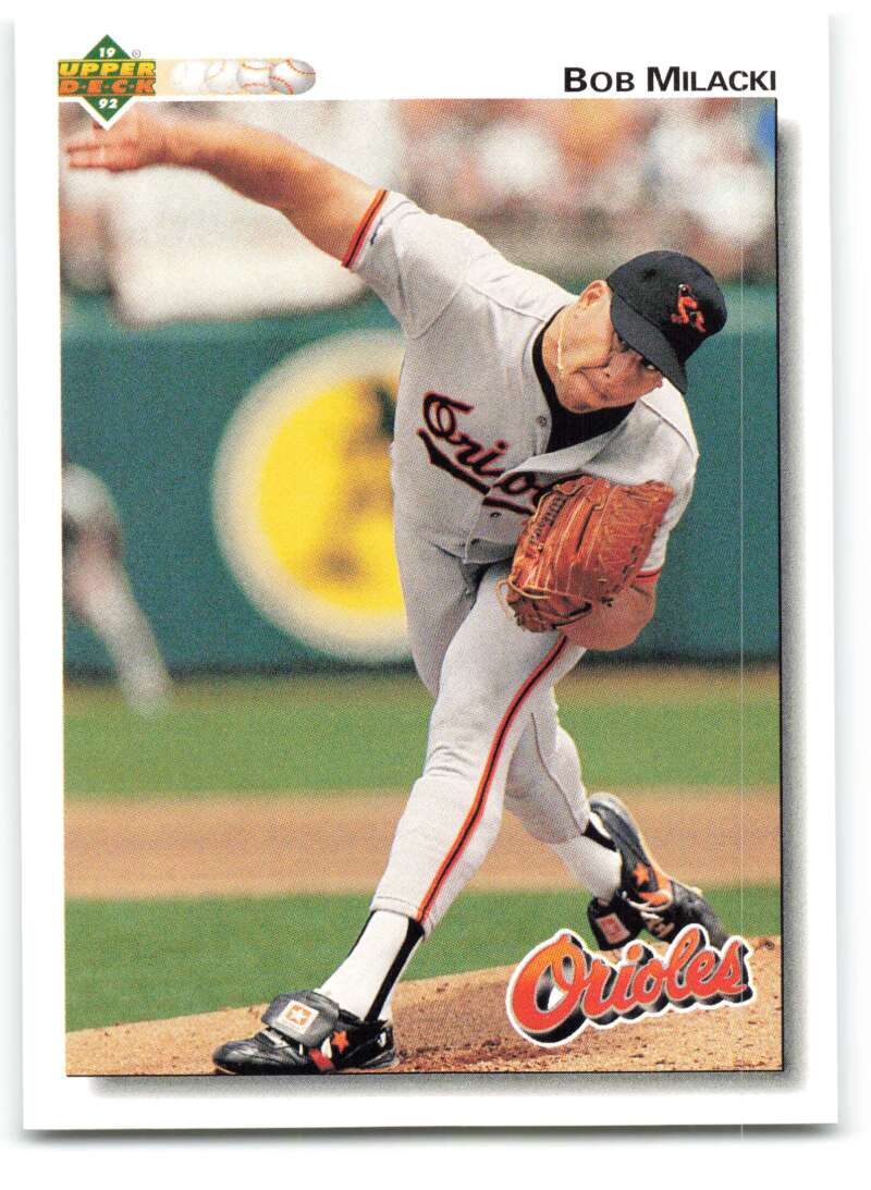 1992 Upper Deck #480 Bob Milacki  Baltimore Orioles  Image 1