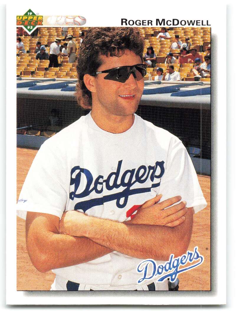 1992 Upper Deck #484 Roger McDowell  Los Angeles Dodgers  Image 1