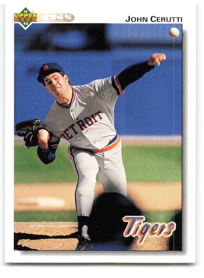 1992 Upper Deck #487 John Cerutti  Detroit Tigers  Image 1