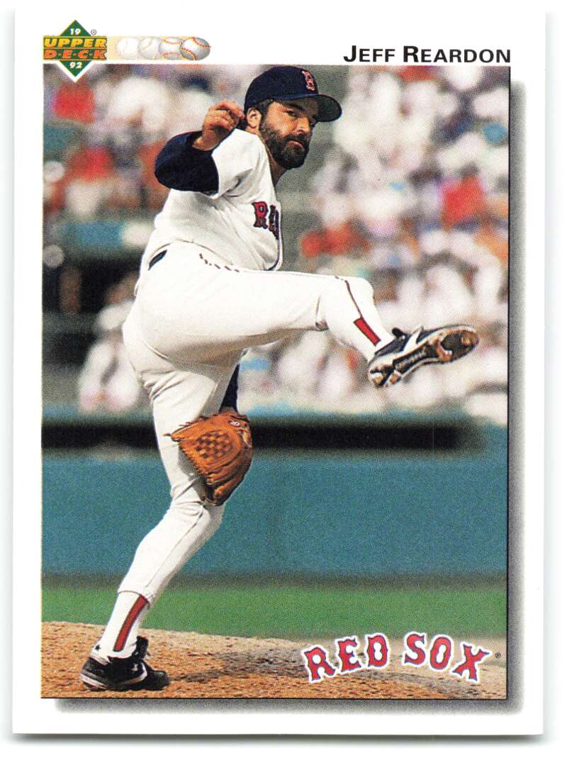 1992 Upper Deck #501 Jeff Reardon  Boston Red Sox  Image 1