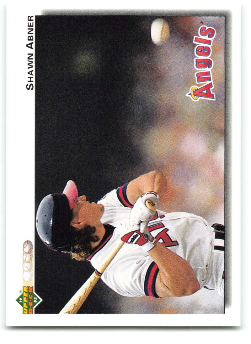 1992 Upper Deck #502 Shawn Abner  California Angels  Image 1