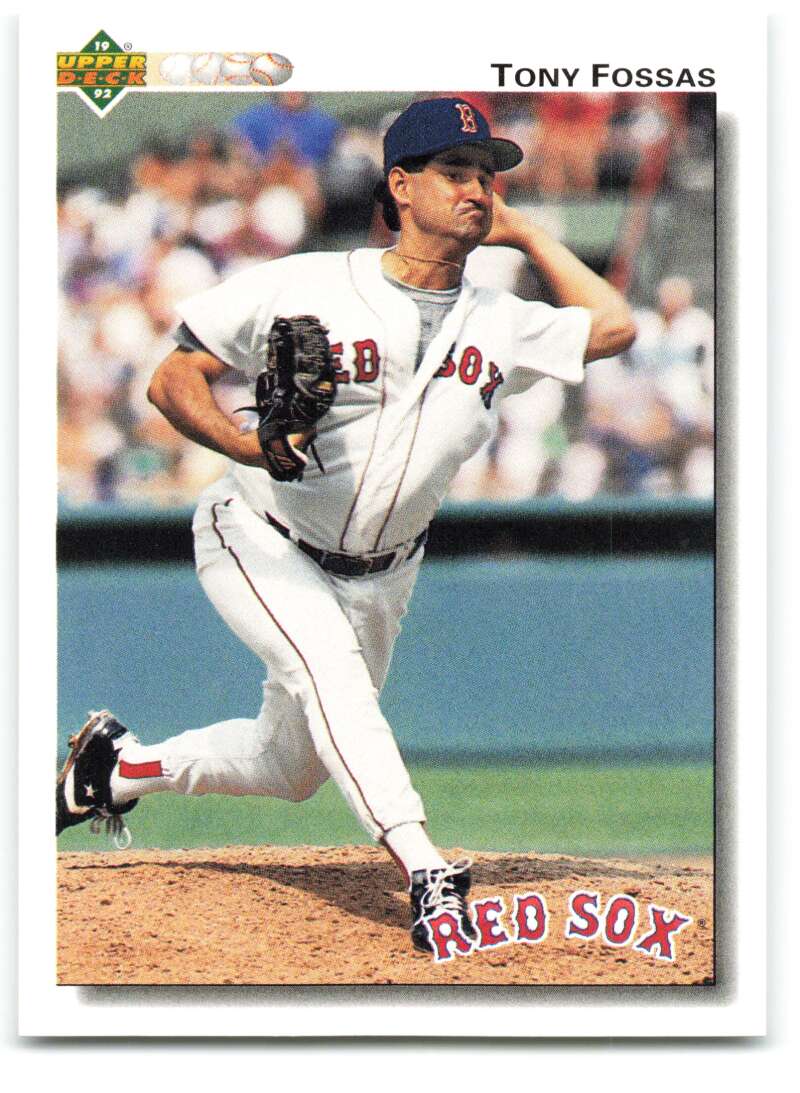 1992 Upper Deck #503 Tony Fossas  Boston Red Sox  Image 1