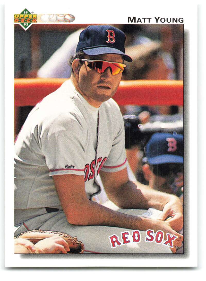 1992 Upper Deck #505 Matt Young  Boston Red Sox  Image 1