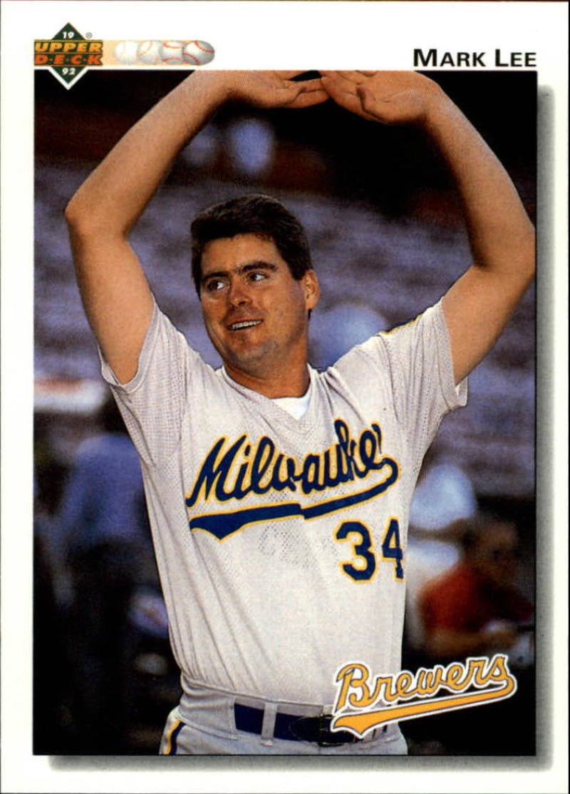 1992 Upper Deck #507 Mark Lee  Milwaukee Brewers  Image 1