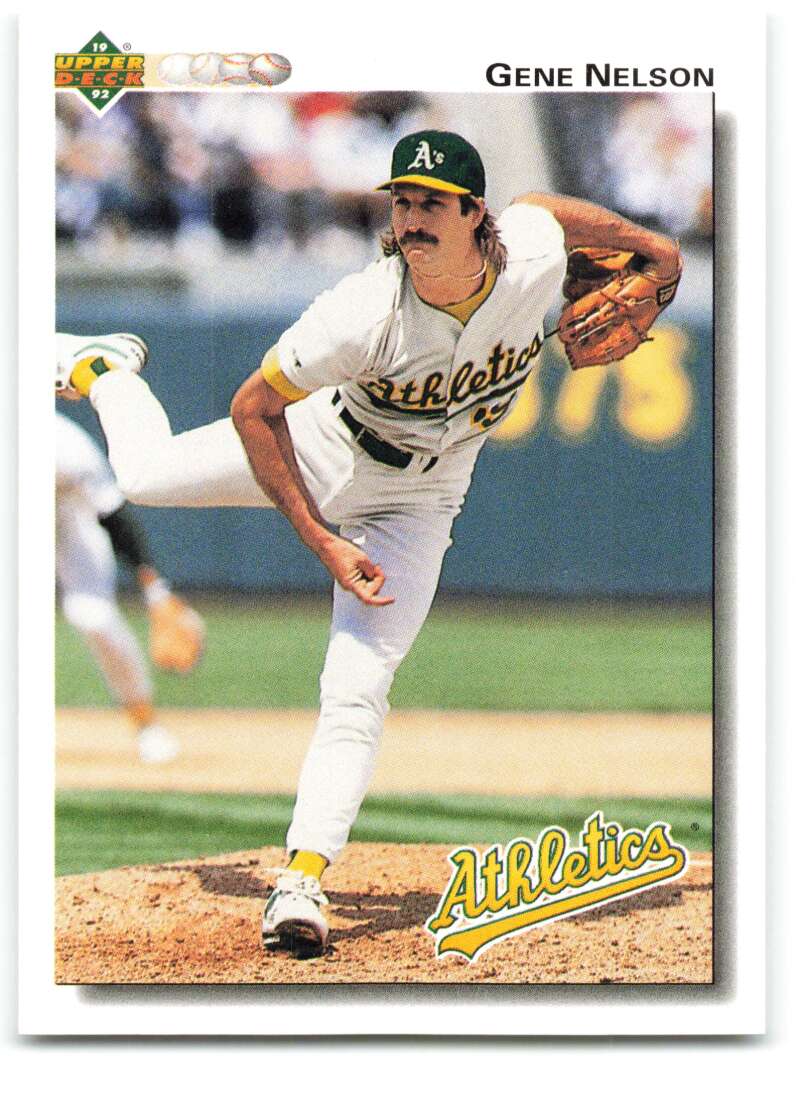 1992 Upper Deck #508 Gene Nelson  Oakland Athletics  Image 1