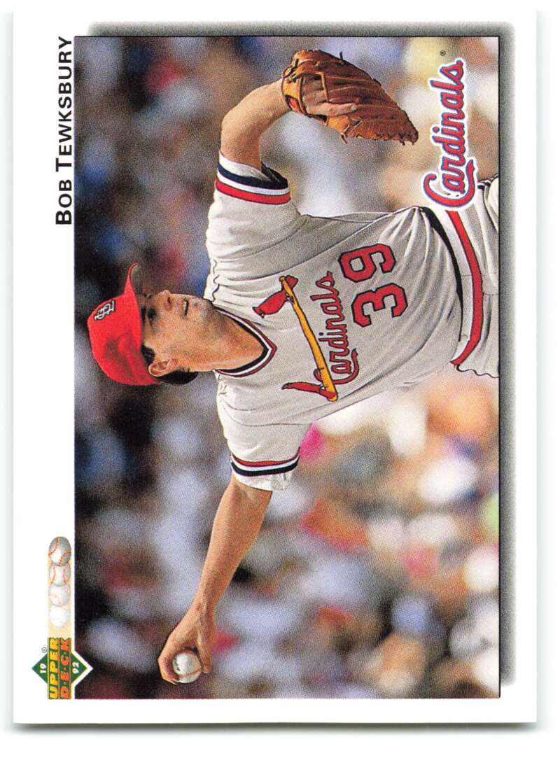 1992 Upper Deck #512 Bob Tewksbury  St. Louis Cardinals  Image 1