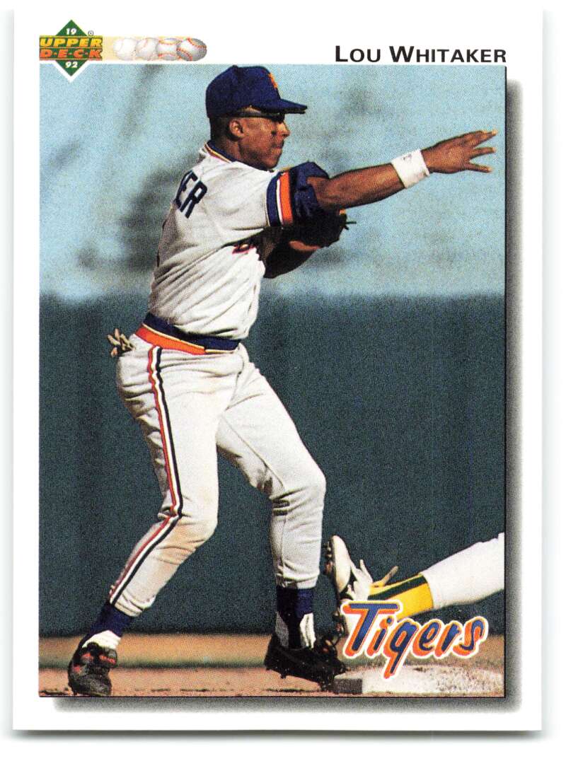 1992 Upper Deck #516 Lou Whitaker  Detroit Tigers  Image 1