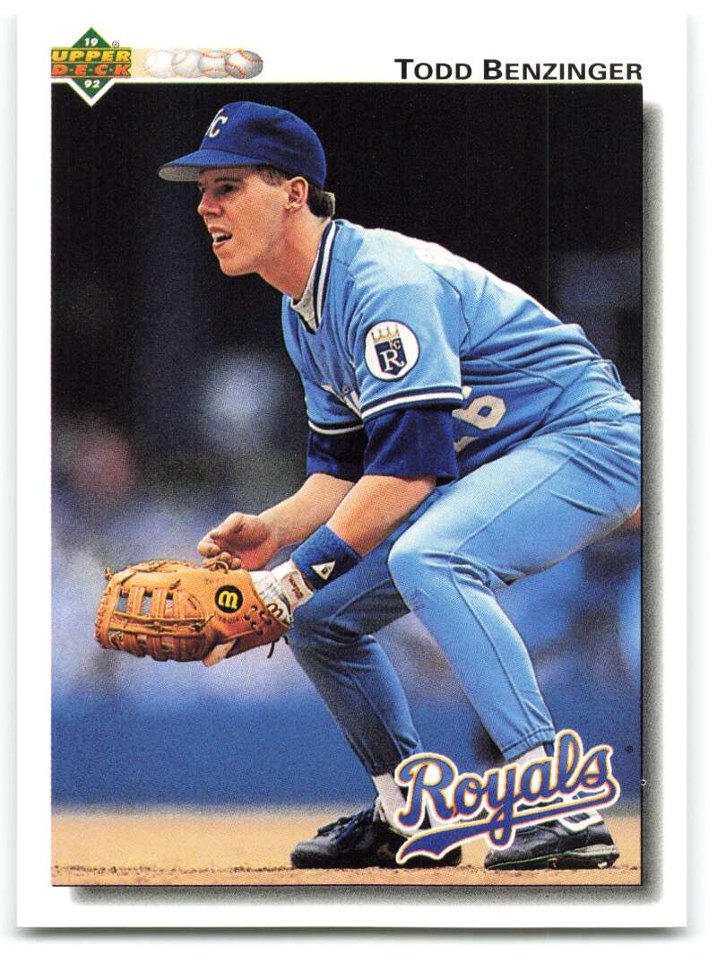 1992 Upper Deck #518 Todd Benzinger  Kansas City Royals  Image 1