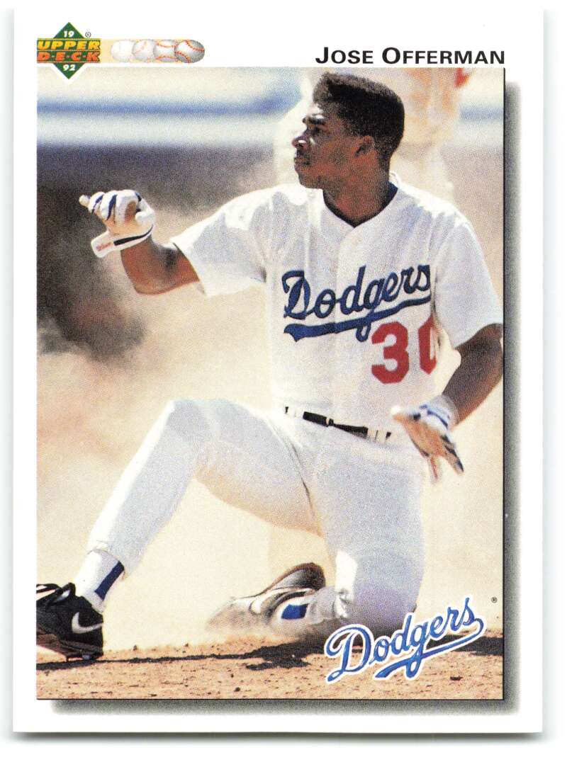 1992 Upper Deck #532 Jose Offerman  Los Angeles Dodgers  Image 1