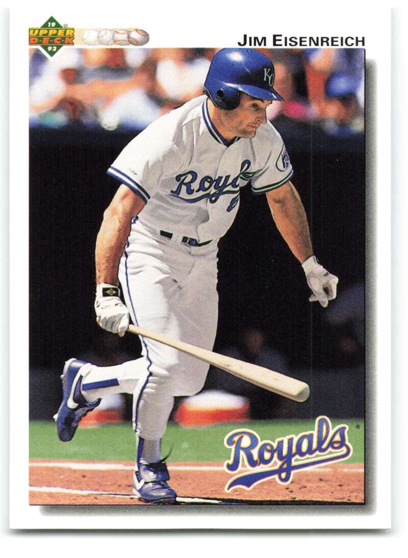 1992 Upper Deck #539 Jim Eisenreich  Kansas City Royals  Image 1