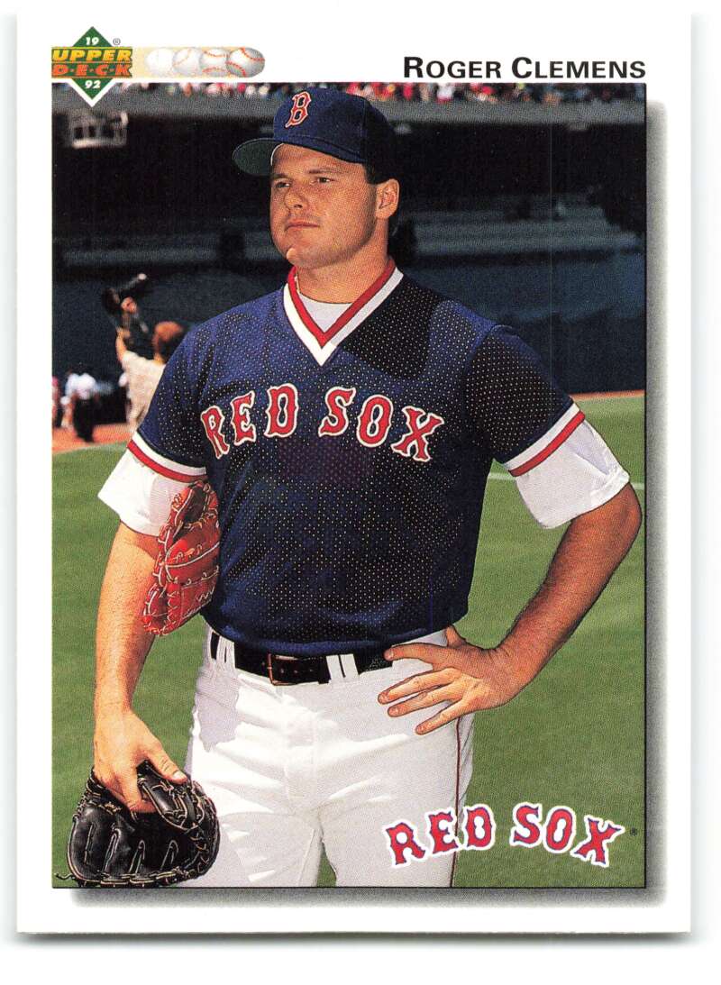 1992 Upper Deck #545 Roger Clemens  Boston Red Sox  Image 1