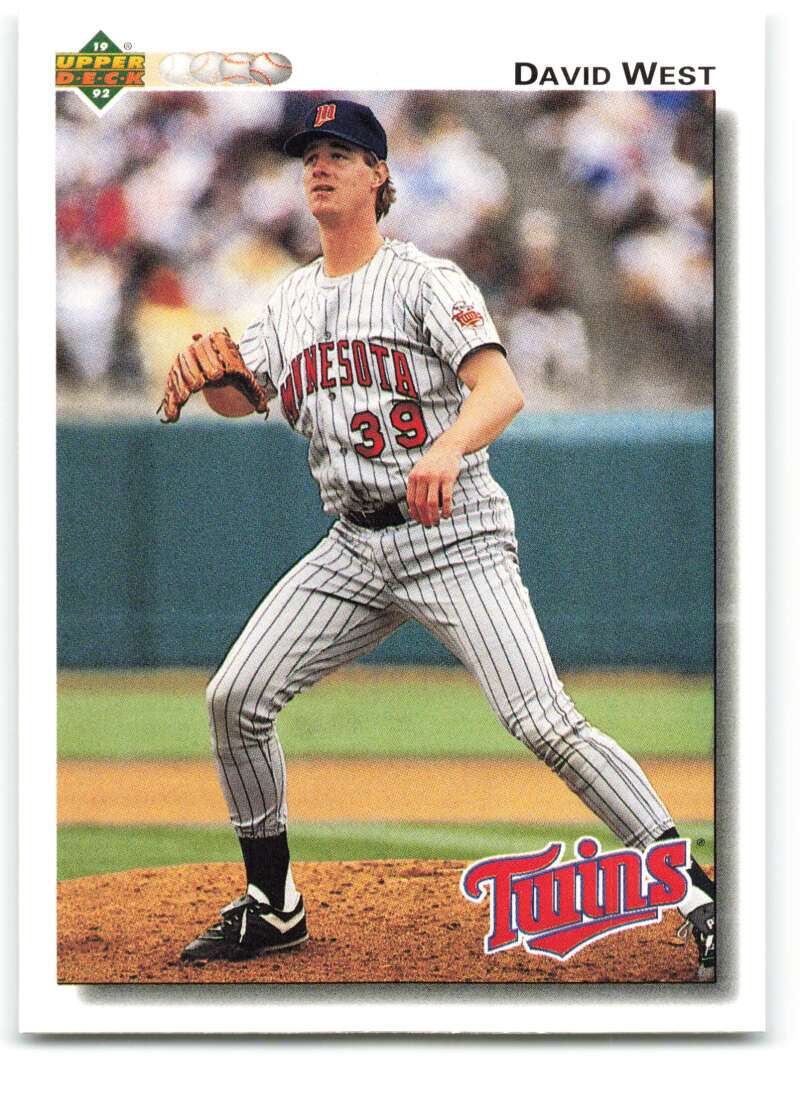 1992 Upper Deck #548 David West  Minnesota Twins  Image 1