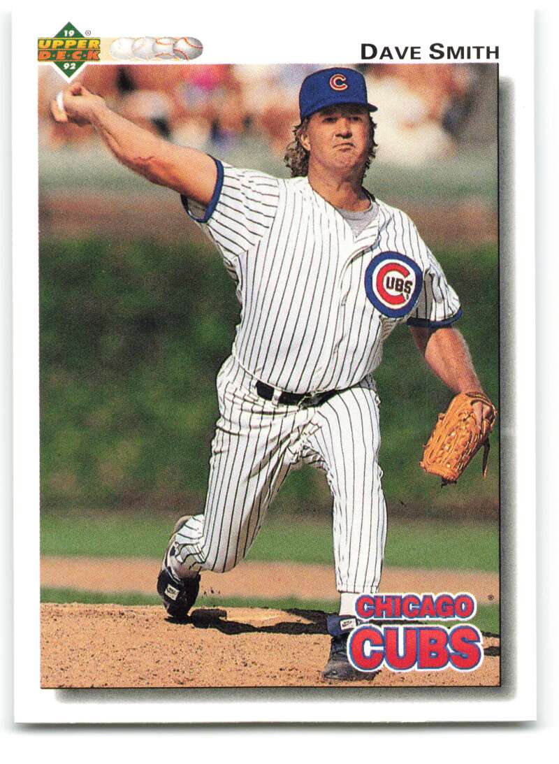 1992 Upper Deck #549 Dave Smith  Chicago Cubs  Image 1