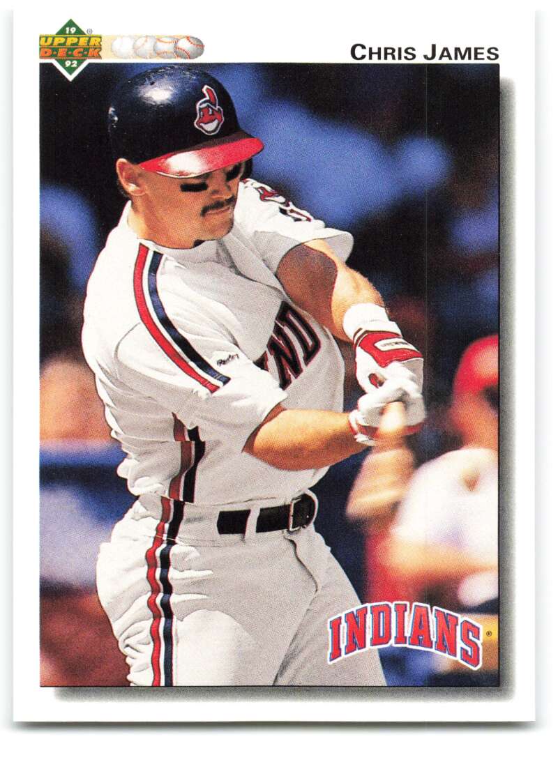 1992 Upper Deck #560 Chris James  Cleveland Indians  Image 1