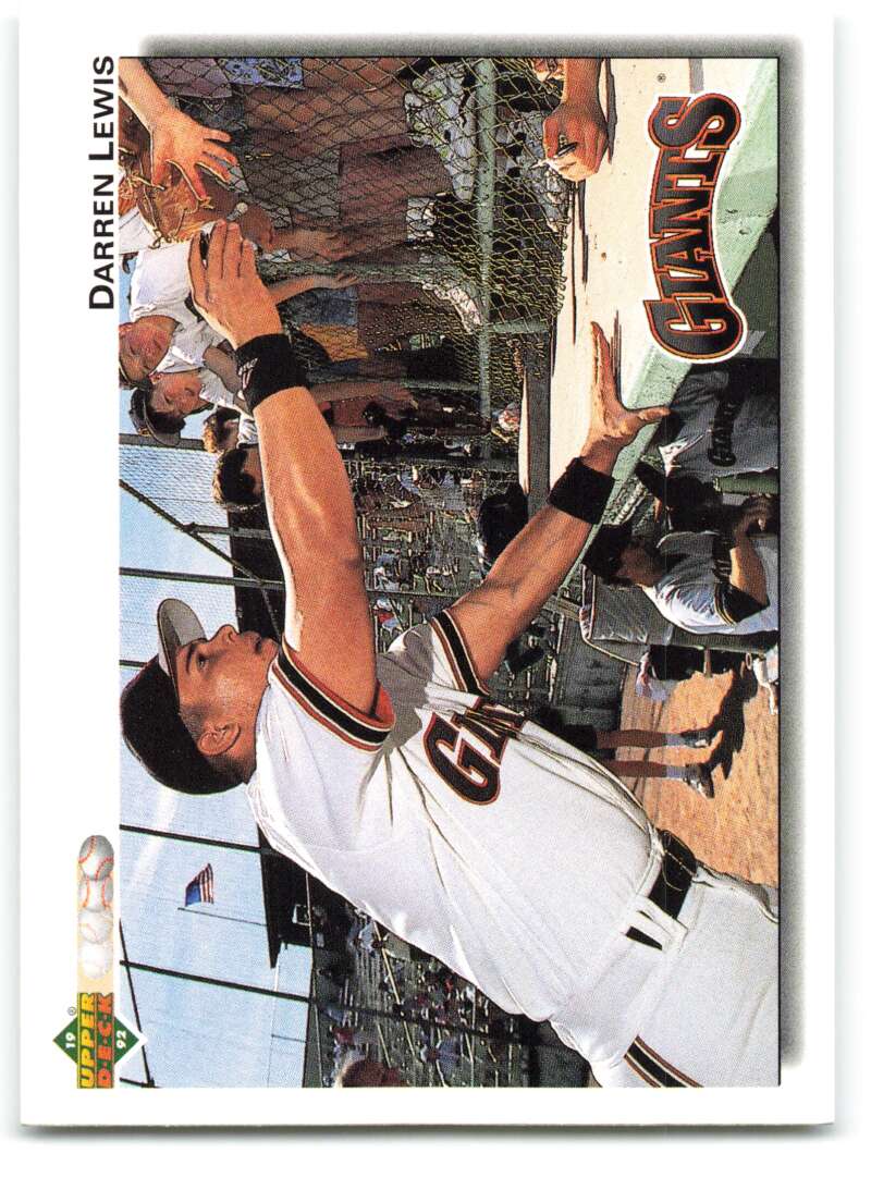 1992 Upper Deck #565 Darren Lewis  San Francisco Giants  Image 1