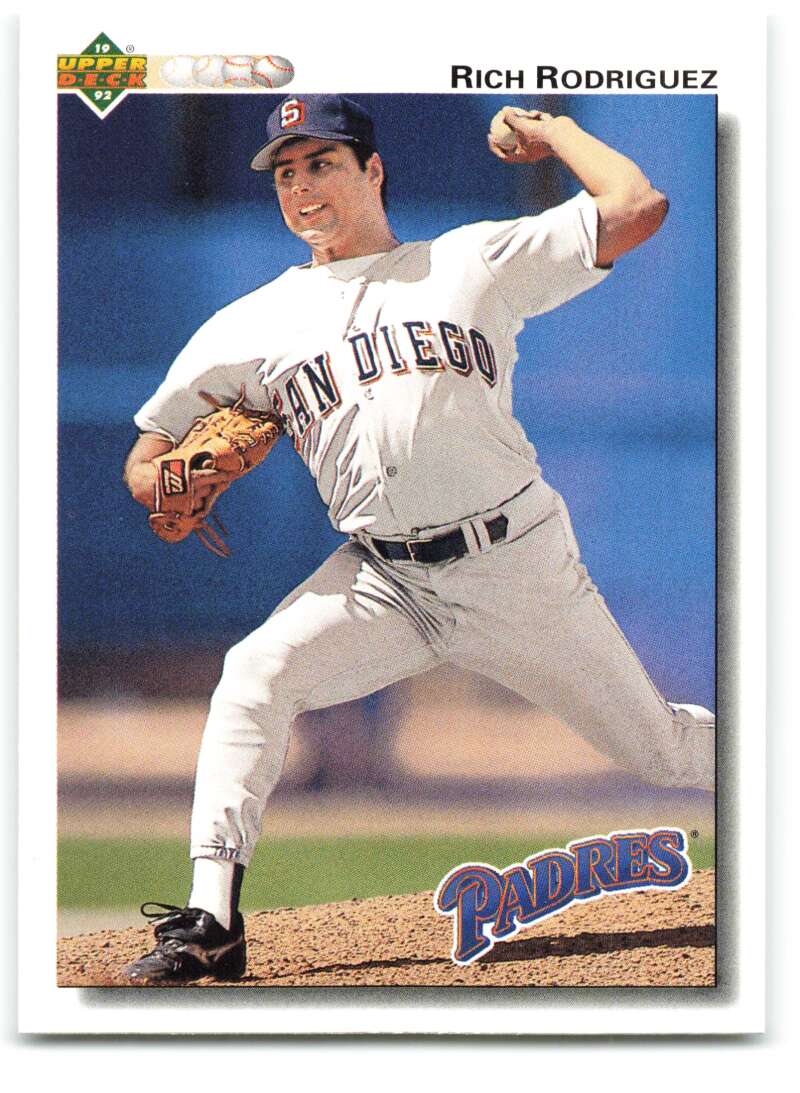 1992 Upper Deck #568 Rich Rodriguez  San Diego Padres  Image 1