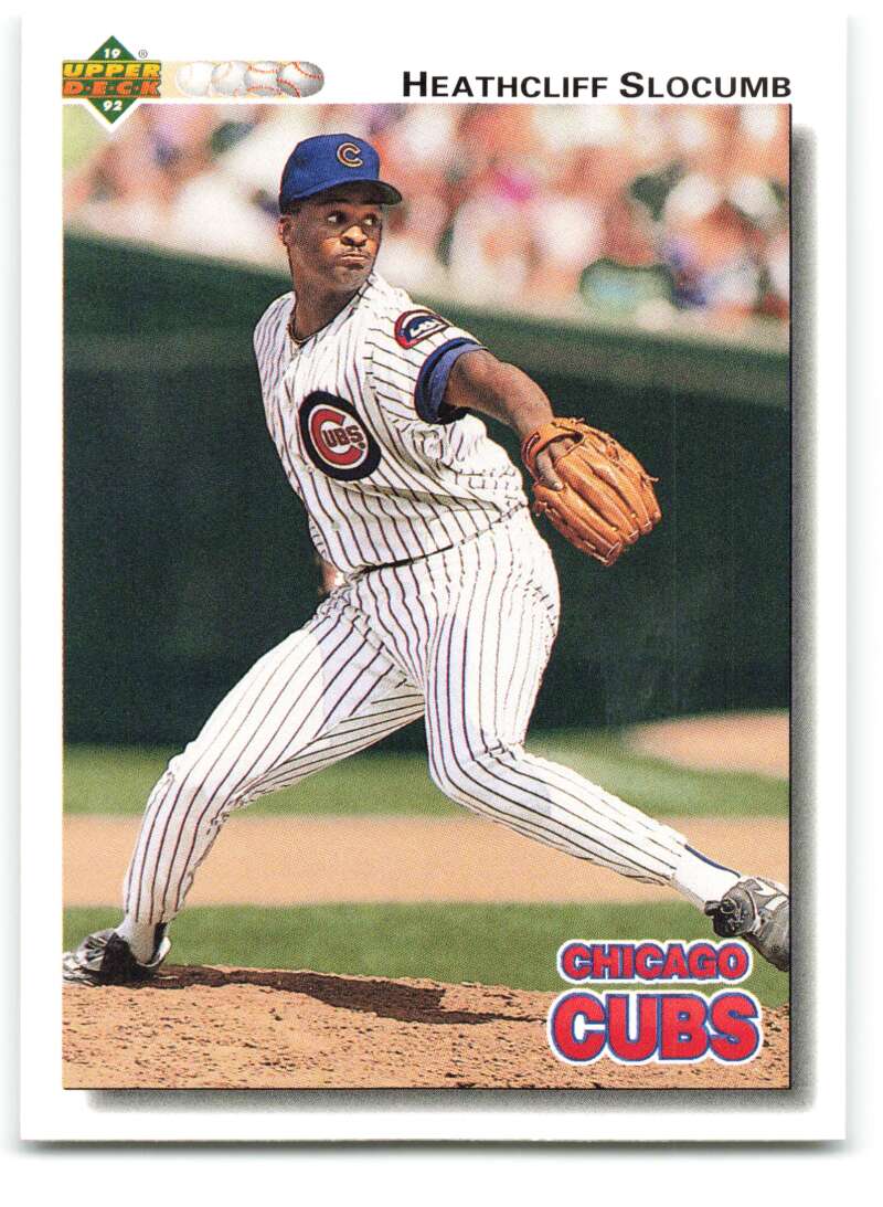 1992 Upper Deck #569 Heathcliff Slocumb  Chicago Cubs  Image 1