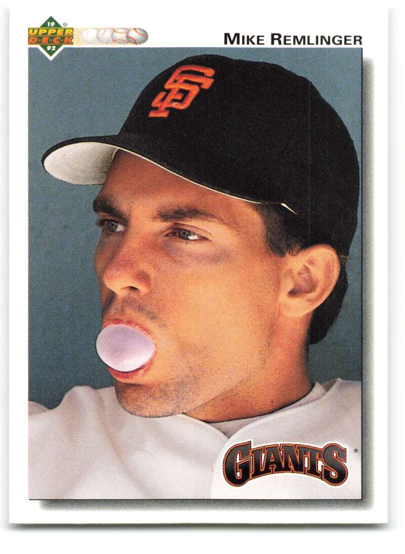 1992 Upper Deck #585 Mike Remlinger  San Francisco Giants  Image 1