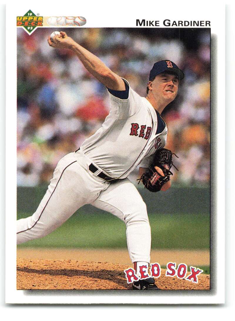 1992 Upper Deck #588 Mike Gardiner  Boston Red Sox  Image 1