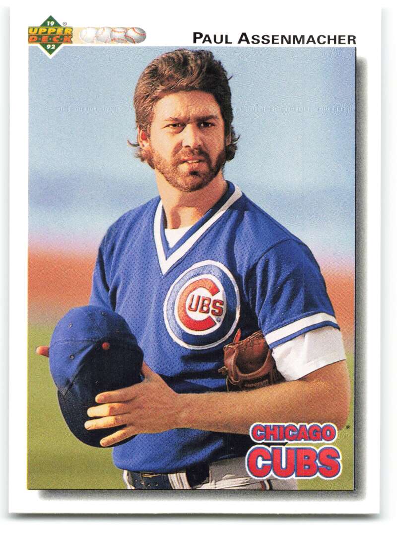 1992 Upper Deck #590 Paul Assenmacher  Chicago Cubs  Image 1