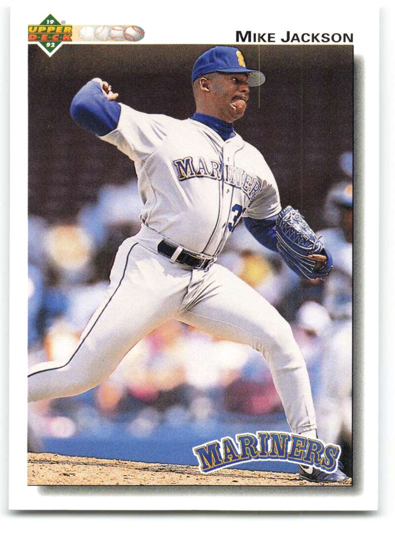 1992 Upper Deck #593 Mike Jackson  Seattle Mariners  Image 1